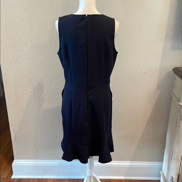 NWT Elegant Navy Sleeveless Dress by LOFT - Picture 5 of 7
